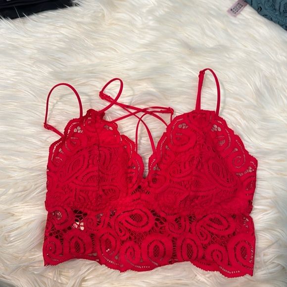 Worn once Red PINK brand lace bralette size XS! - Picture 1 of 4